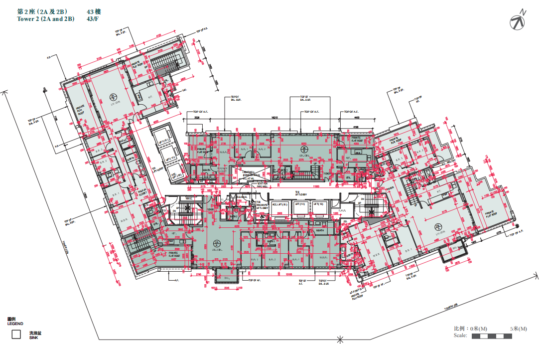 海盈山 平面圖則 2B座樓層平面